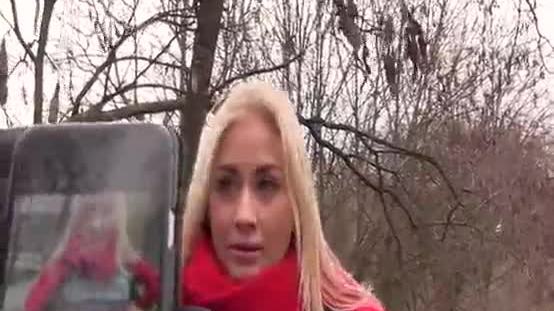 Hitchhiker fucked in the woods