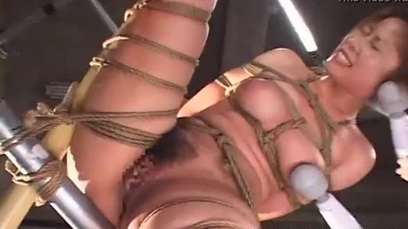 Tied and gets her ass treated well