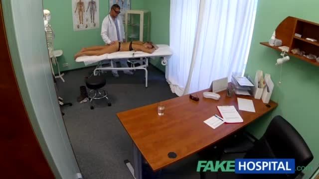 Patient takes creampie from doctor pov