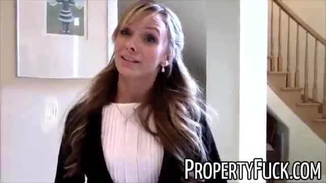 Hot girl fucks the real estate agent